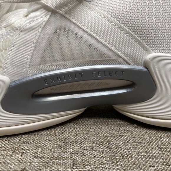 adidas Exhibit Select Mid Sneakers Women's 8.5 White Silver Metallic IE9332 NWT - Picture 7 of 12